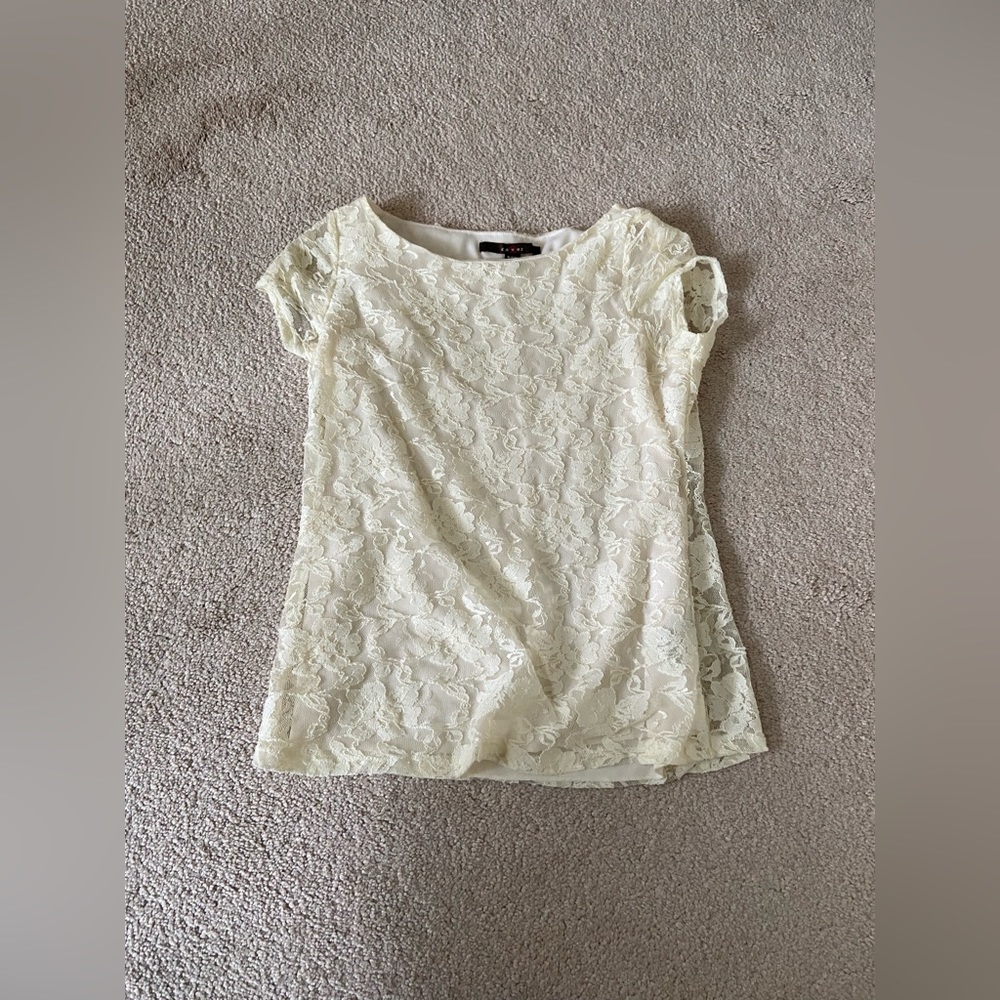 white lace top